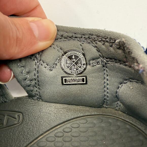 KEEN Big Kids Newport Sandal Size 4 Blue Adjustable Hiking Water Closed Toe Shoe - Picture 5 of 8